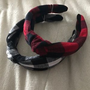 Buffalo Plaid Headband Set